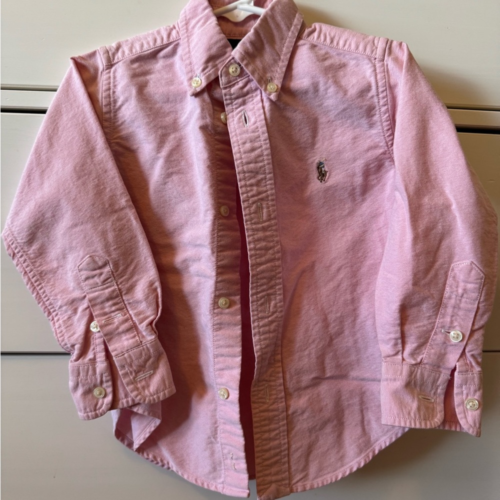 Ralph Lauren Kids Pink Button Down Shirt